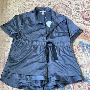 Victoria Secret 2 piece satin pajama set